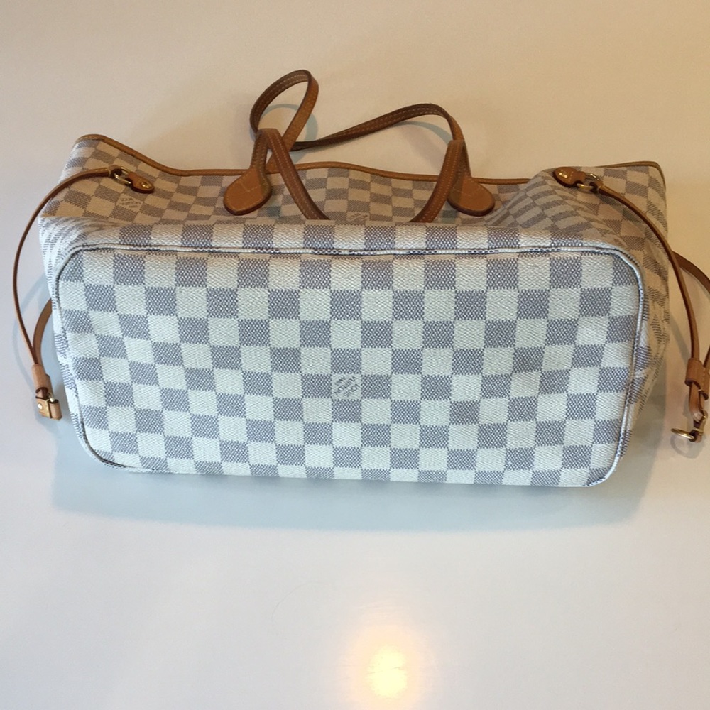 Authentic Louis Vuitton Neverfull Damier Azur Tote - Picture 6 of 8